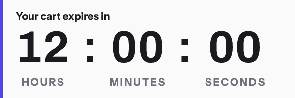 Your cart expires: Your cart expires in, with its countdown