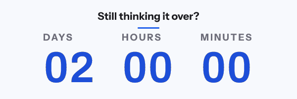 Still thinking it over: Still thinking it over?, with its countdown