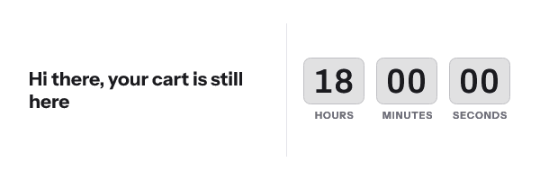 The same timer reading 18 hours, 00 minutes, 00 seconds.