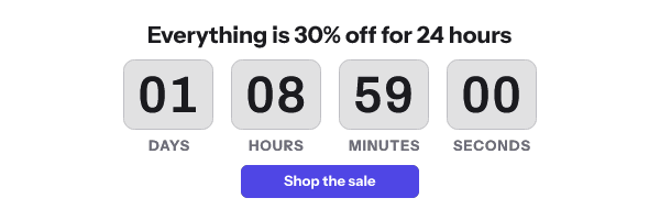 The same timer fetched at 15:00 UTC: 01 days, 08 hours, 59 minutes.