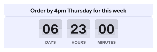 The same timer reading 06 days, 23 hours, 00 minutes.