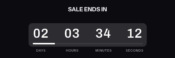 The bar timer style, rendered by the EmailTimer.App engine