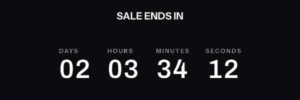 The stacked timer style, rendered by the EmailTimer.App engine